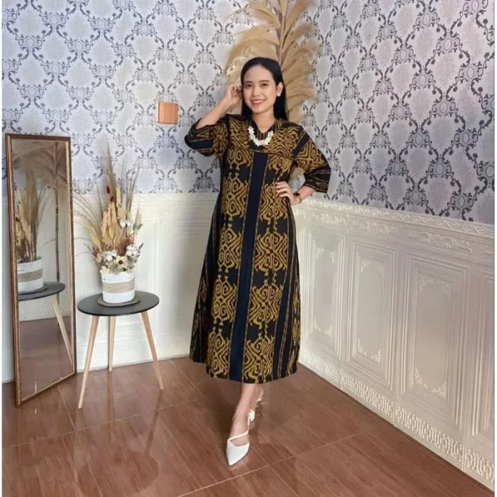 dress tenun modern Jual dress tenun-dress tenun etnic-dress tenun modern-dress kekinian-baju  tenun-baju tenun wanita