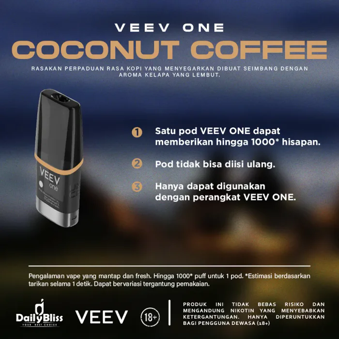 Jual VEEV ONE CARTRIDGE COCONUT COFFEE POD ORIGINAL dengan Jual VEEV ONE CARTRIDGE COCONUT COFFEE POD ORIGINAL dengan
