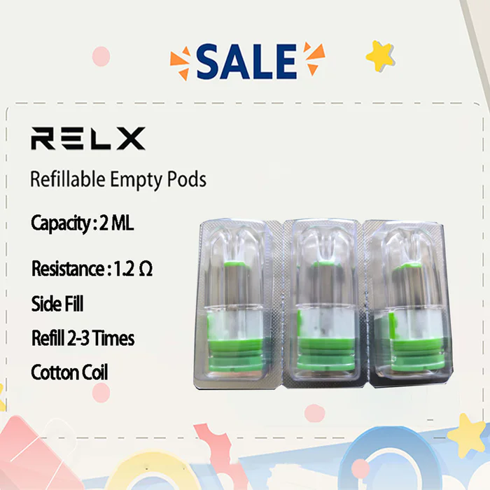Jual Cartridge Relx Refill empty pod Compatible Infinity Jual Cartridge Relx Refill empty pod Compatible Infinity
