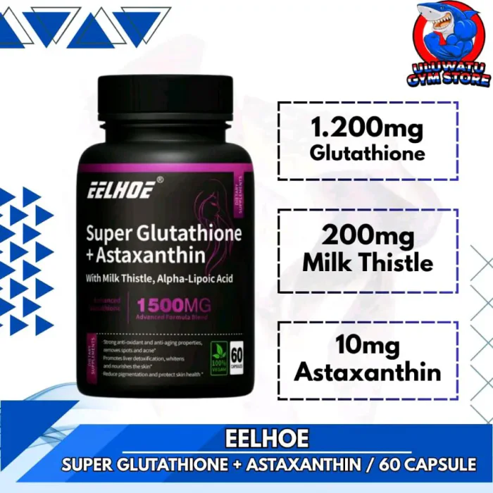 eelhoe super glutathione astaxanthin Jual Eelhoe USA SUPER GLUTATHIONE + ASTAXANTHIN With Milk…