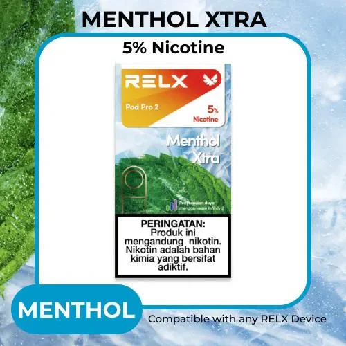 Jual RELX Pod Pro 2 - Menthol Xtra (Isi 1 Pod) dengan Harga Jual RELX Pod Pro 2 - Menthol Xtra (Isi 1 Pod) dengan Harga