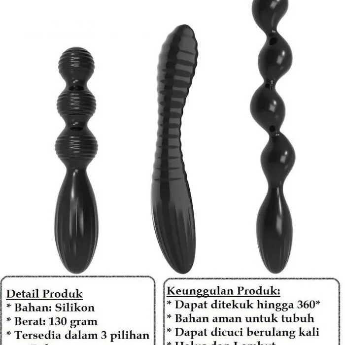 Jual D640 Silikon dildo Rubber Ball Butt Anal Plug Alat