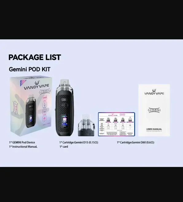 Jual VANDY VAPE GEMINI POD MOD KIT 2400MAH 80W WITH DUAL Jual VANDY VAPE GEMINI POD MOD KIT 2400MAH 80W WITH DUAL