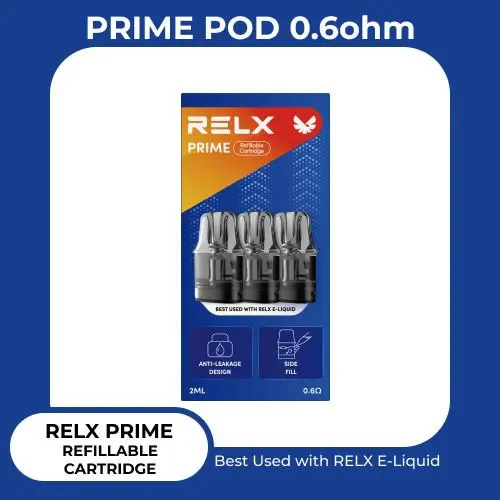 Jual RELX PRIME REFILLABLE CARTRIDGE 0.6 OHM ( BISA 1 AN YA Jual RELX PRIME REFILLABLE CARTRIDGE 0.6 OHM ( BISA 1 AN YA